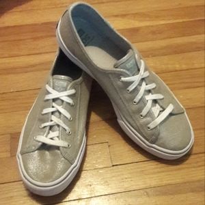 Ked's EOS Limited Edition Metallic Gold Tennis Shoes, sz 7 ~ EUC!